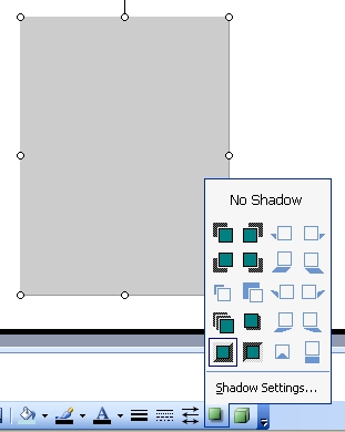 Picture with problem shadow settings